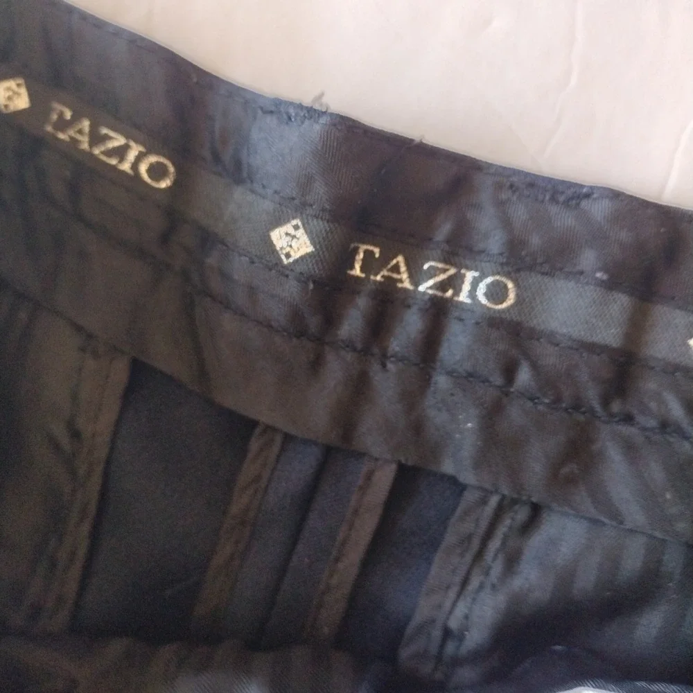 Tazio Pants Boy 18 Navy Casual Dress Pants Formal Flat Front Party Casual Pocket